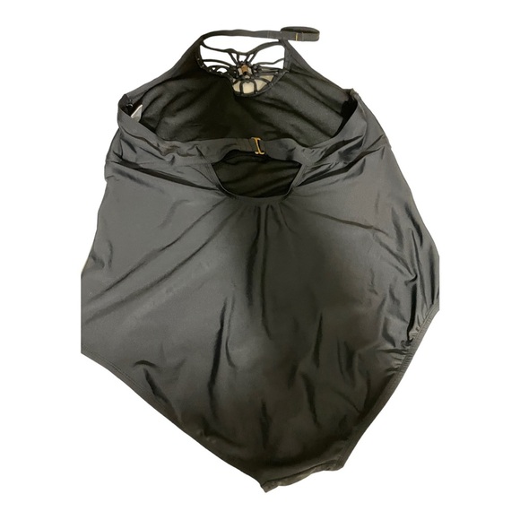 Playa Swim one piece black neck strap design back strap. 2X 18W 20W plus… - Picture 7 of 10